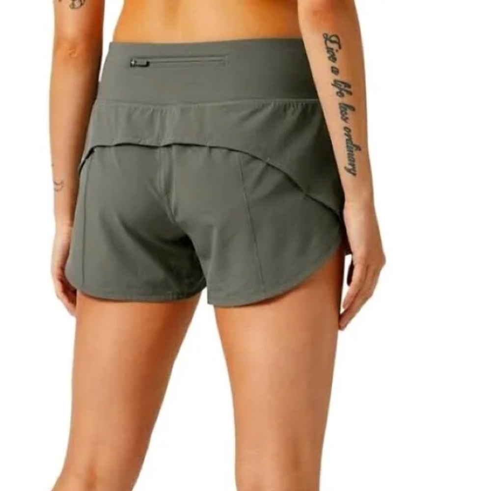 Lululemon Speed Up Shorts Green Size 8